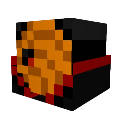 kitlun Minecraft avatar head, 3D render