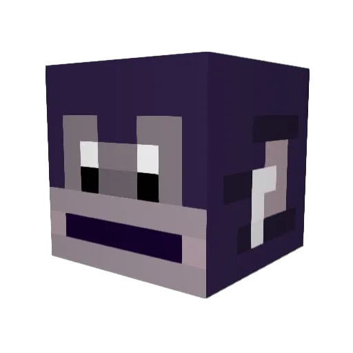 kitmapmaxxing Minecraft avatar head, 3D render