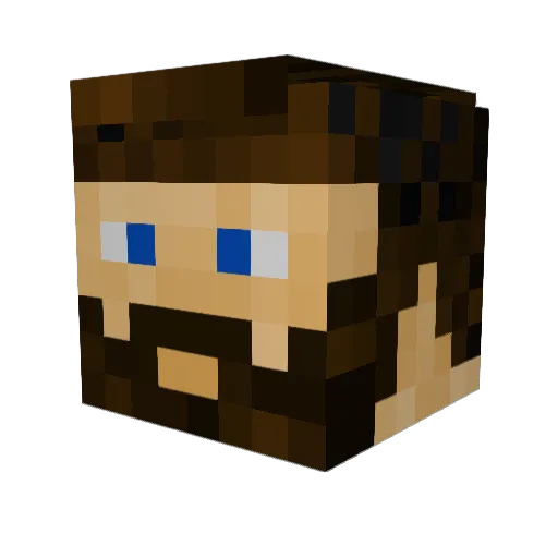 kitme18 Minecraft avatar head, 3D render