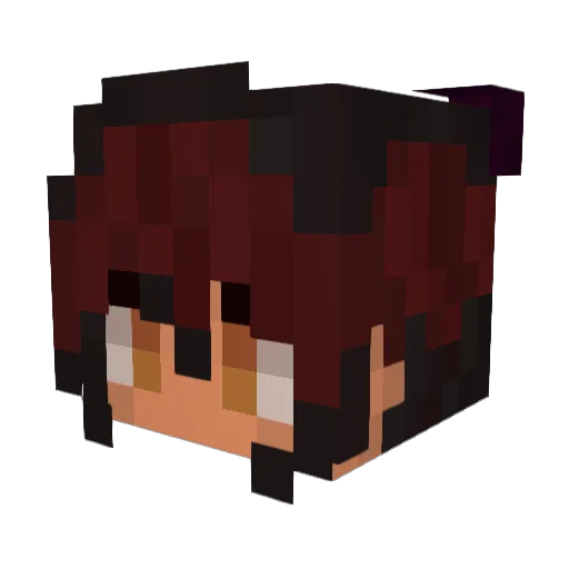 kitmonsan Minecraft avatar head, 3D render