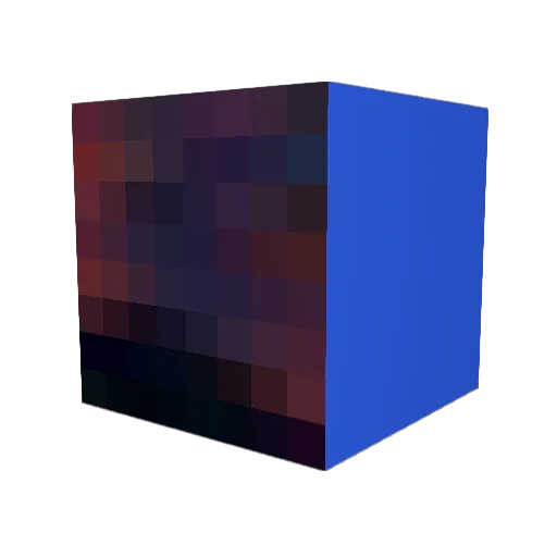 kitnye Minecraft avatar head, 3D render