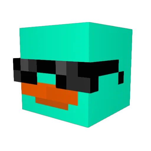 kito00 Minecraft avatar head, 3D render
