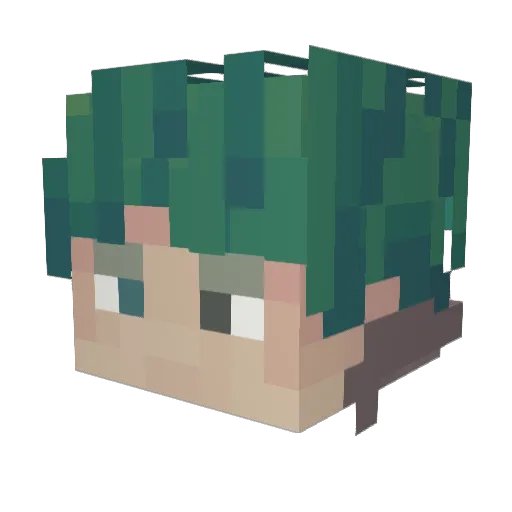 kitoe_007 Minecraft avatar head, 3D render