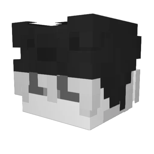 kitsirine Minecraft avatar head, 3D render