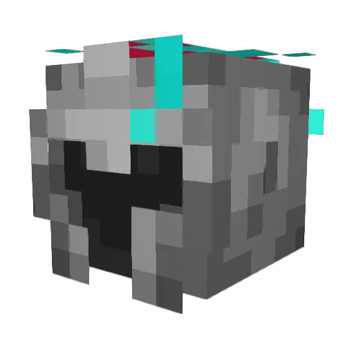 kitsugato Minecraft avatar head, 3D render