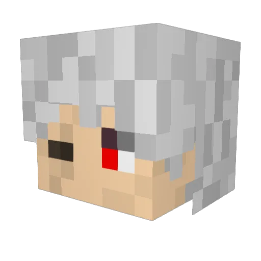kitsune079 Minecraft avatar head, 3D render