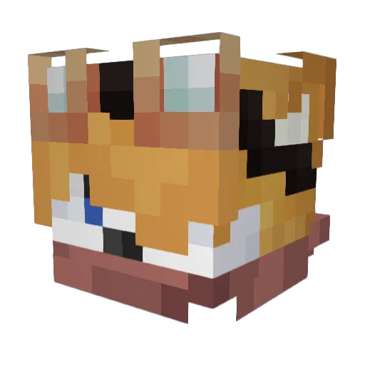 kitsune3089 Minecraft avatar head, 3D render