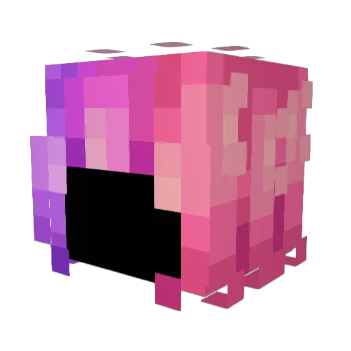 kitsune_id Minecraft avatar head, 3D render