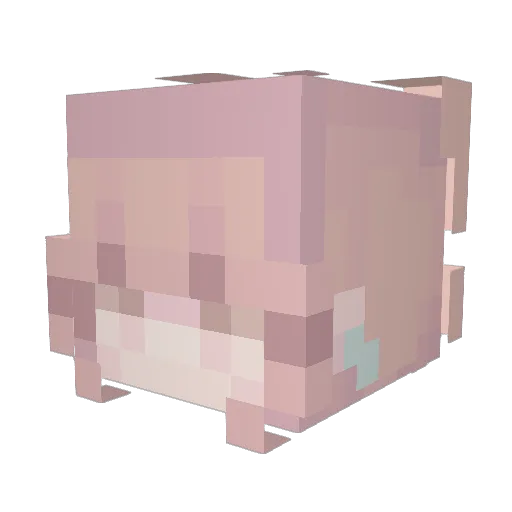 kitsunek Minecraft avatar head, 3D render