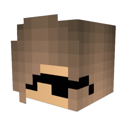 kittefries Minecraft avatar head, 3D render