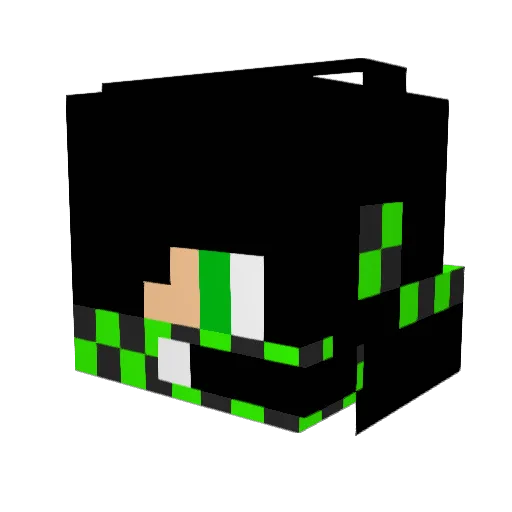 kitten_crush Minecraft avatar head, 3D render