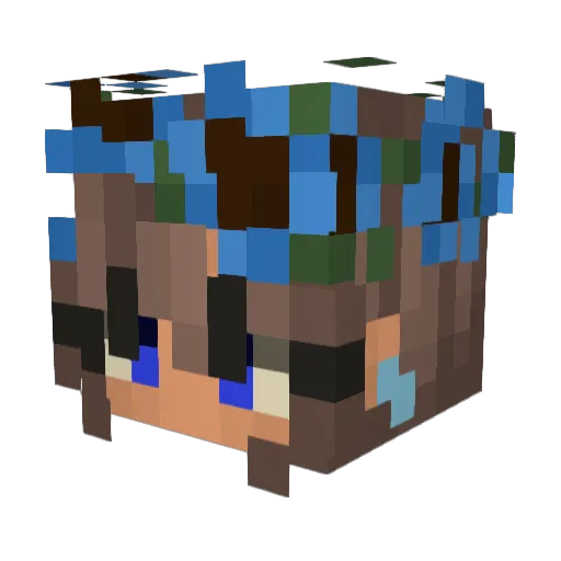 kittenhuger13 Minecraft avatar head, 3D render