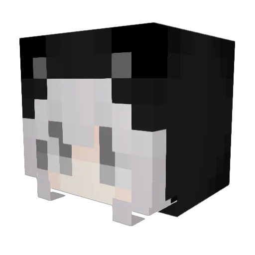 kittenkenna Minecraft avatar head, 3D render