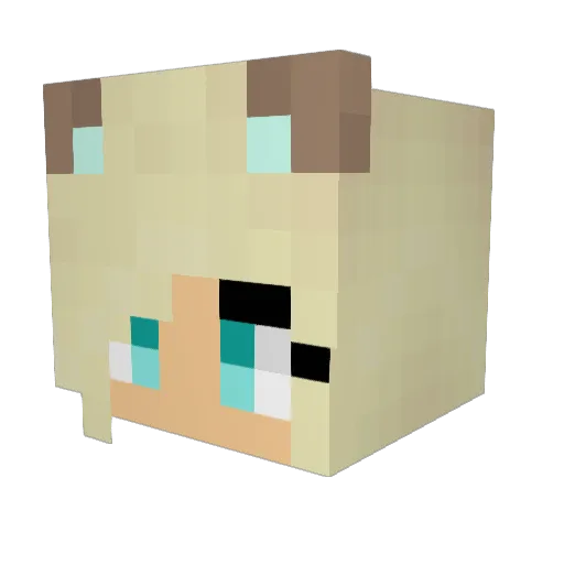 kittenlover88 Minecraft avatar head, 3D render