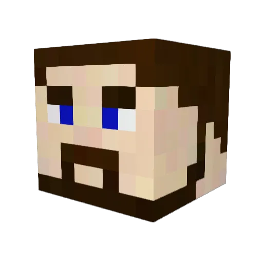 kittenp55 Minecraft avatar head, 3D render