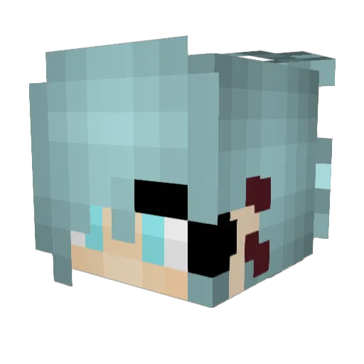 kittensrcute_ Minecraft avatar head, 3D render