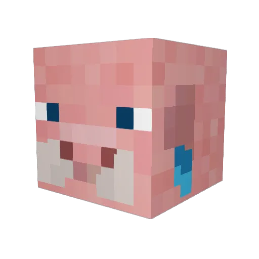 kittenze Minecraft avatar head, 3D render
