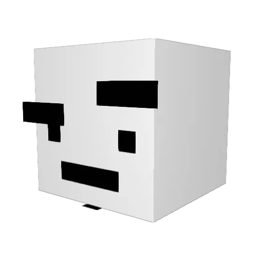kittenzftw Minecraft avatar head, 3D render