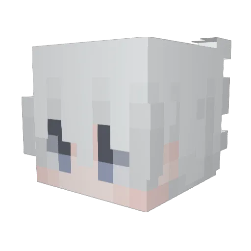 kittersin Minecraft avatar head, 3D render