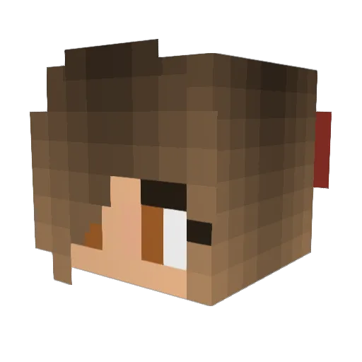 kittigirl_ Minecraft avatar head, 3D render