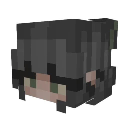 kittiglore Minecraft avatar head, 3D render
