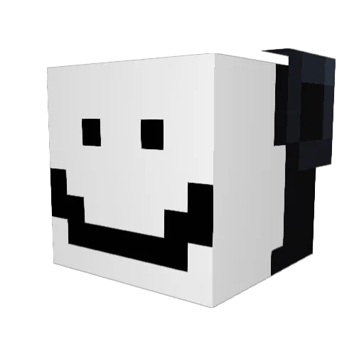 kittrene Minecraft avatar head, 3D render