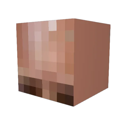 kittshark Minecraft avatar head, 3D render
