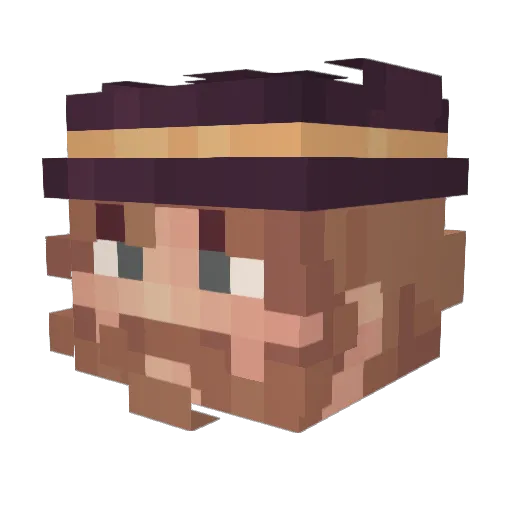 kittty2022 Minecraft avatar head, 3D render