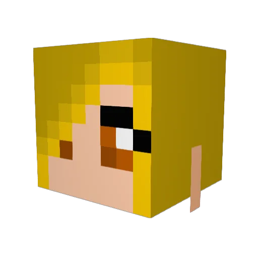 kitty2626 Minecraft avatar head, 3D render