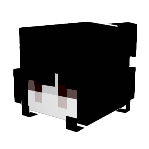 kitty2828 Minecraft avatar head, 3D render