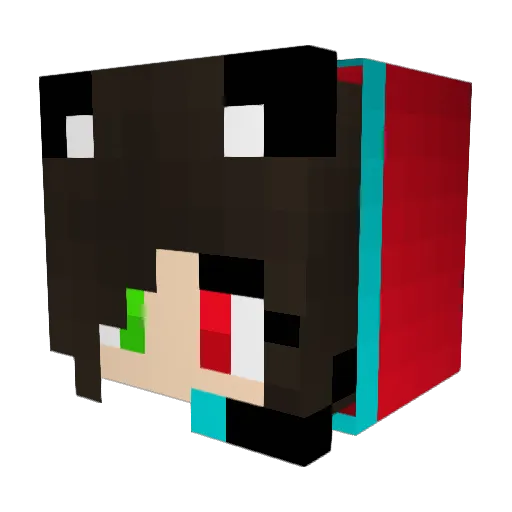 kitty931223 Minecraft avatar head, 3D render