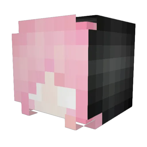 kittyLH Minecraft avatar head, 3D render