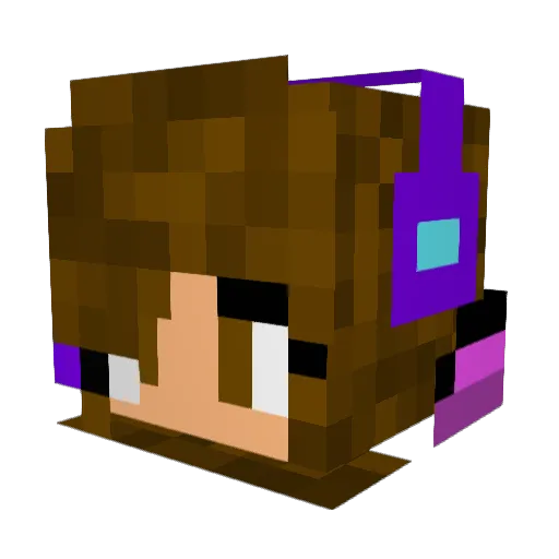 kitty_2k Minecraft avatar head, 3D render