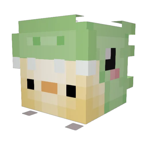 kitty_3726 Minecraft avatar head, 3D render