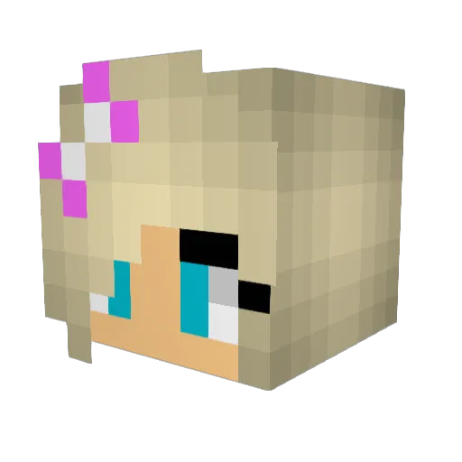 kitty_lover12 Minecraft avatar head, 3D render