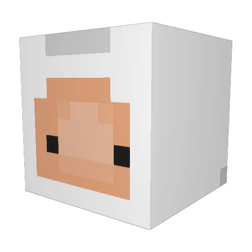 kittybeatz Minecraft avatar head, 3D render