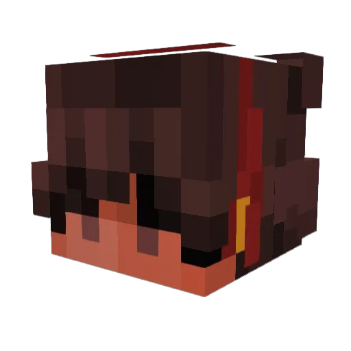 kittybigpurr Minecraft avatar head, 3D render
