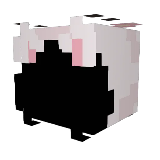 kittybnds Minecraft avatar head, 3D render