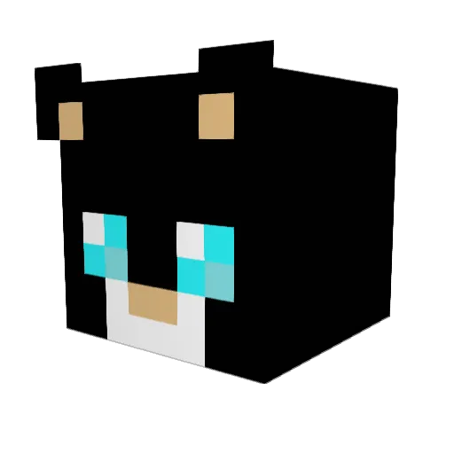kittych0w Minecraft avatar head, 3D render