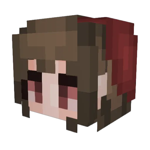 kittyclancy Minecraft avatar head, 3D render