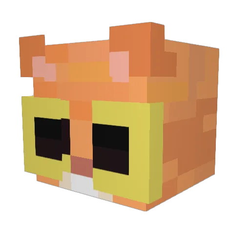 kittycraft2011 Minecraft avatar head, 3D render