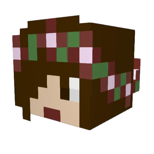 kittycreampuff1 Minecraft avatar head, 3D render