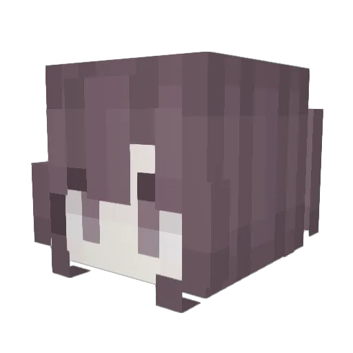 kittydollv Minecraft avatar head, 3D render