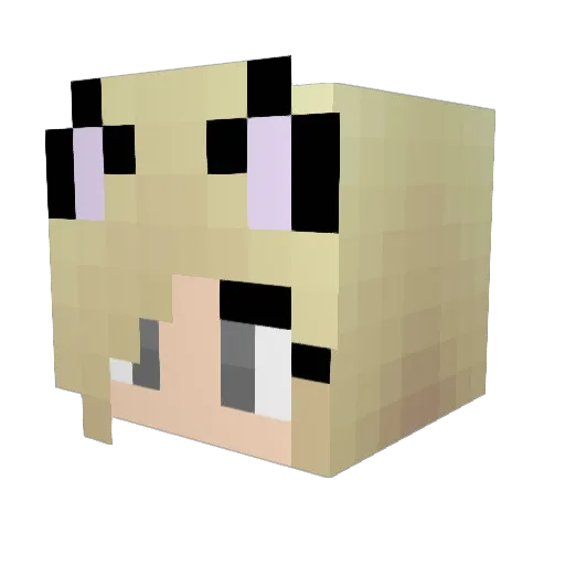 kittygaming24 Minecraft avatar head, 3D render
