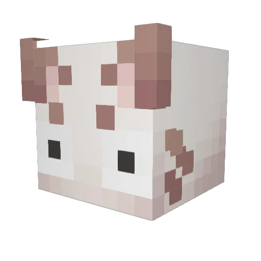 kittygirlSC Minecraft avatar head, 3D render