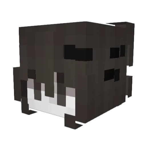 kittyhvh Minecraft avatar head, 3D render