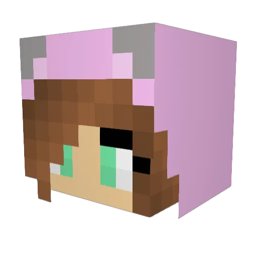 kittykat0927 Minecraft avatar head, 3D render