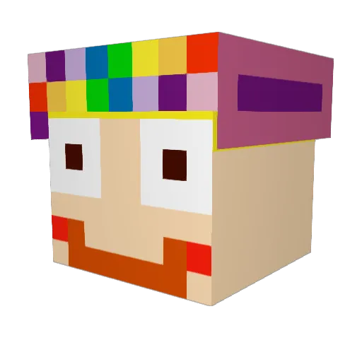 kittykat125 Minecraft avatar head, 3D render