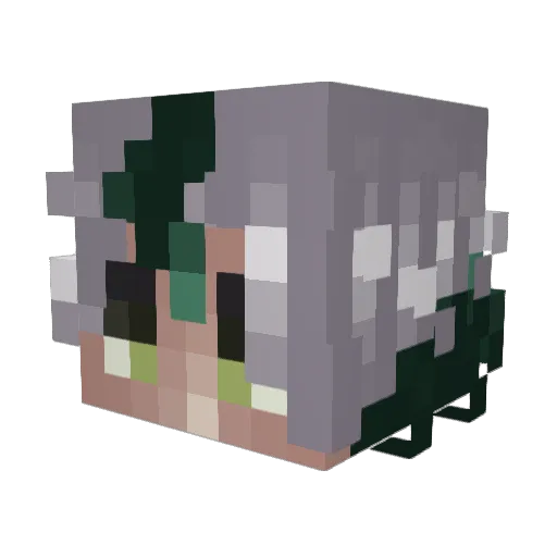 kittykatastro Minecraft avatar head, 3D render