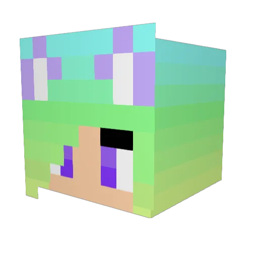 kittykate08 Minecraft avatar head, 3D render